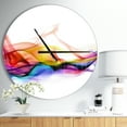 thumbnail image 2 of DesignArt Horloge Murale Grande Fumée Abstraite, 2 of 2