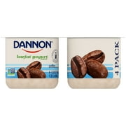 Dannon Lowfat Coffee Yogurt, 5.3 Oz. Cups, 4 Count