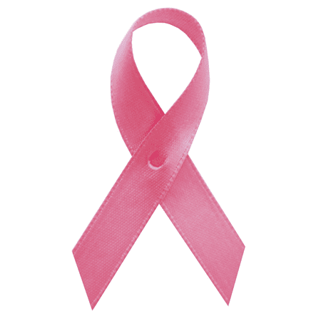 Pink Ribbon Spirit Pin - Hot Pink Satin Awareness Ribbons - Bag of 250 Fabric Ribbons w/ Safety Pins