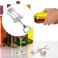 thumbnail image 1 of EXHUMKY Ouvre-Bouteille à Main Tire-Bouchon en Acier Inoxydable pour Buveurs 1Pcs, 1 of 7