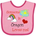 thumbnail image 3 of Inktastic Someone in Oregon Loves Me Boys or Girls Baby Bib, 3 of 4