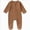 Brown, variant on 0-3 Years Infant Jumpsuit Baby Clothes Toddler Newborn Comfy Cotton Unisex Cute Boy Girl Rompers Pjs Pajamas Romper,Orange Jumpsuit Bodysuit