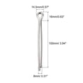 thumbnail image 2 of Split Cotter Pins, 8mm x 100mm 304 Stainless Steel Clip Fastener Fitting 2Pack, 2 of 5