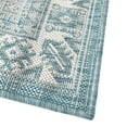 thumbnail image 6 of Unique Loom Outdoor Aztec Collection Area Rug - Chalca (7' 10" Octagon Aqua/Ivory), 6 of 7