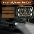 thumbnail image 3 of 1pcs For Jeep Cherokee XJ 1984-2001 Wrangler YJ 1986-1995 5x7"7x6 Led Headlight Halo, 3 of 10
