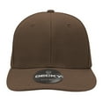 thumbnail image 2 of Decky 207 6 Panel Mid Profile Structured Acrylic/Polyester Cap-Brown, 2 of 2