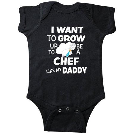 

Inktastic I Want To Grow up To Be a Chef Like My Daddy Gift Baby Boy or Baby Girl Bodysuit