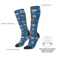 thumbnail image 4 of Xecao Construction Vehicles Pattern Adult Stockings with Color-Block Design and 3D Print, Breathable Comfortable Hosiery for Daily Wear and Sports, 4 of 6
