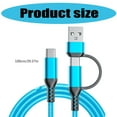 thumbnail image 3 of 60W Fast Charging USB C Cable for Phones Nylon Braided Charging Cord Data Wire Line with Wide Compatibility 1m, 3 of 8