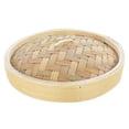thumbnail image 3 of Canasta de , canasta de de bambú natural hecha a mano / tapa para albóndigas de alimentos, carne, verduras, sum, pescado, arroz Tapa de 10.2 pulgadas Soledad Cesta de vapor de bambú, 3 of 10