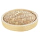 thumbnail image 3 of Canasta de vapor, canasta de vapor de bambú natural hecha a mano / tapa para albóndigas de alimentos, carne, verduras, sum, pescado, a Tapa de 7.1 pulgadas Macarena Cesta de vapor de bambú, 3 of 8