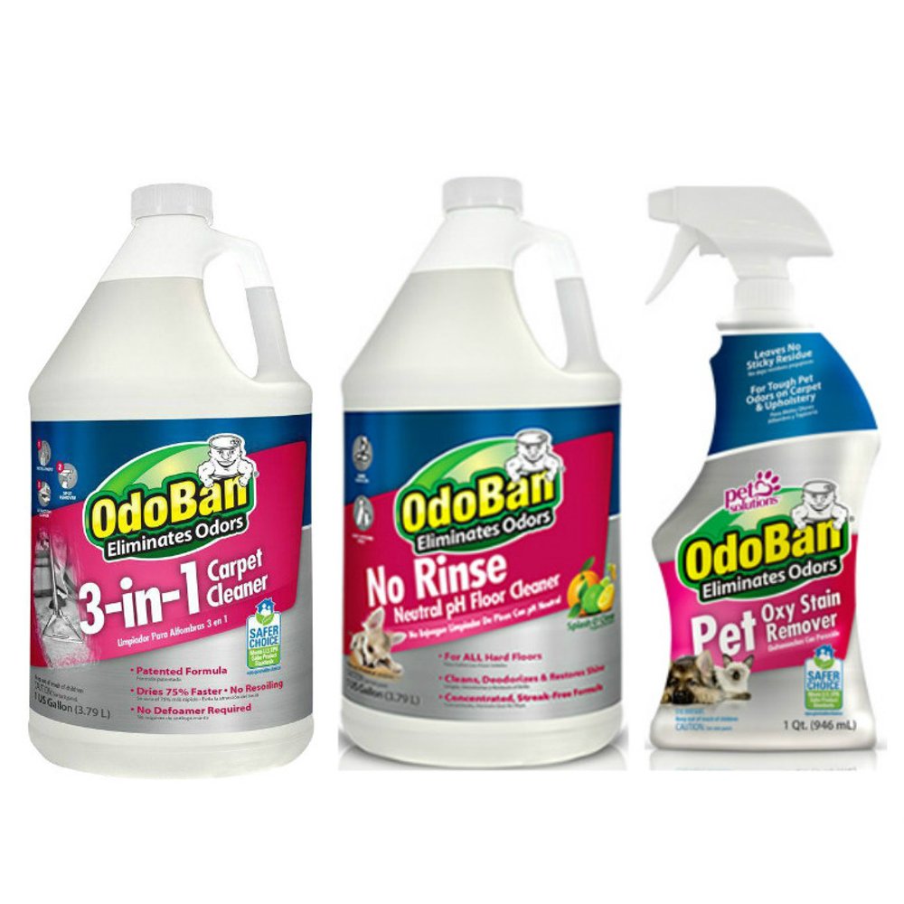 OdoBan Pet Oxy Stain Remover Spray Bottle, No Rinse Neutral pH Hard