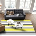 thumbnail image 4 of Area Rugs 2x3 Ft Geometric Stripes Yellow Grey Non-Slip Washable Rug Indoor Rug Floor Mats Non Shedding Carpet for Living Room Bedroom Dining Room Home Decor, 4 of 8