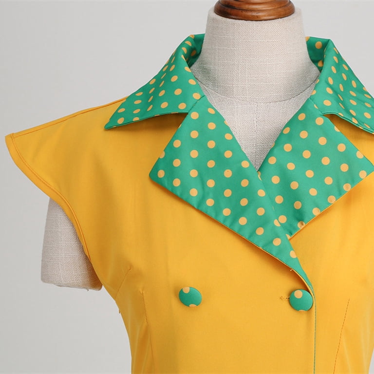 Vestito Retrò Anni '50 Stile Rockabilly - Abito Swing Con Maniche Corte, Per Feste E Occasioni Speciali