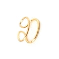 thumbnail image 2 of Sonducket Anillos de boda, fiesta de compromiso, moda de viaje, anillo de aleación abierta, joyería portátil para mujer, regalo de cumpleaños Ropa, zapatos y accesorios Miscelánea Oro, 2 of 6