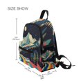 thumbnail image 3 of FORMRS School Backpack with Front Zippered Pocket 12" Student Travel Daypack, Evening Mountain Road, 3 of 6
