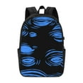 thumbnail image 2 of YFYANG 17" Laptop Backpack, Blue Line Graffiti Fashion Travel Work Backpack with USB and Headphone Cable Interface for Men and Women, 2 of 8