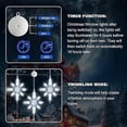 thumbnail image 2 of [Timer 3Pcs Christmas Window Lights Decorations,Battery Powered Christmas Window Hanging White Lighted Lucky Star Shaped LED Sucker Lamp for Xmas Tree, 2 of 5