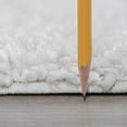 thumbnail image 2 of Tayse Soho Shag Shag Area Rug SOH1300 Transitional White Plush Stark 8' 9" x 12' 2" Rectangle, 2 of 2