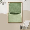 thumbnail image 3 of HFDF Canvas Print Wall Art Pastel Pink, Green & Yellow Paint Strokes Abstract Shapes Watercolor Modern Art Contemporary Multicolor Ultra for Living Room, Bedroom, Office - Natural 11x14inch Framed, 3 of 6