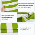 thumbnail image 6 of 1pcs Beach Sling Chair Replacement Canvas Yellow Green and White Stripes Chair Cloth 435 * 1165mm Chair Fabric Reclining Sling Replacement for Sunbathing Garden Courtyard DIY, 6 of 6