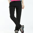 thumbnail image 2 of Pantalones de lluvia Prolriy para mujer, impermeables, para senderismo, a prueba de viento, para pesca al aire libre, resistentes al agua, color negro XXXL, 2 of 8
