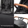 thumbnail image 4 of Double Tandem Stroller for 2 Kids Side by Side(6-36 months) - Ultra-Lightweight Self-Standing, Multi-Position Recline, UPF50+ Canopy, All-Terrain Shock Absorption, Large Storage, Easy Fold for, 4 of 10