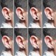 thumbnail image 4 of Juego de 8 pares de pendientes de aro de acero inoxidable Yashi para hombre, 4 of 5