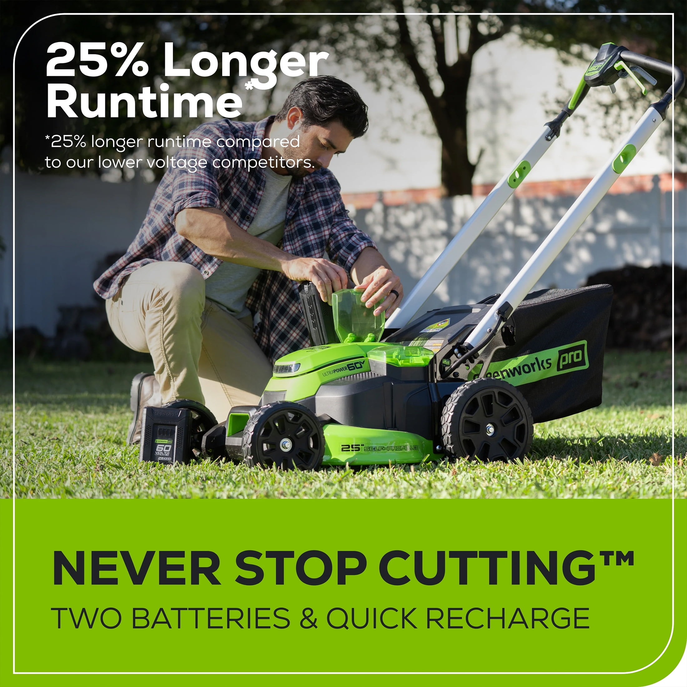 Greenworks 60v 25 inch mower deals
