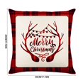 thumbnail image 3 of PiGOGI Christmas theme Pillow Covers Festive Throw Pillow Cases Xmas Decorative Cushion Covers Soft Washable for Sofa Bedroom Polyester, 3 of 7