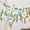 White, Yellow, Green, Pink, variant on ANHXN Wildflower Party Decorations Butterfly Flower Banner Flower Leaves Banner Butterfly Garland for Wall Garden Spring Baby Shower Wedding Backdrop Decor