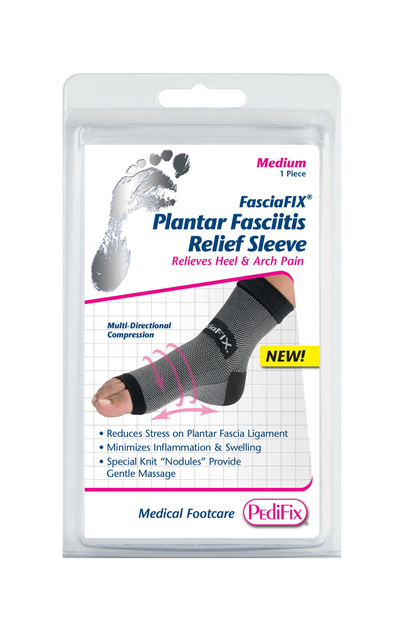 Pedifix FasciaFIX Plantar Fasciitis Relief Sleeve Small, 1 Ea, 2 Pack