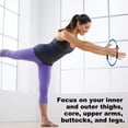 thumbnail image 2 of Aro de resistencia de goma azul para ejercicios de yoga y fitness con doble asa., 2 of 5
