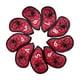thumbnail image 2 of 9 piezas Golf Iron Club Head Covers Classic s PU Golf Wedge Covers Set rojo Sharpla Cubiertas de cabeza de hierro de golf, 2 of 8