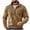 Brown, variant on Men's Half Zip Up Sweaters Pullover Mock Neck Color Block Sweatshirts Casual Baggy Long Sleeve Pocket Tops Outdoor (L, Brown)