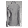 thumbnail image 2 of Under Armour Women's Hotshot 1/2 Zip Pullover Midnight RED/Gray Heather, L, 2 of 2