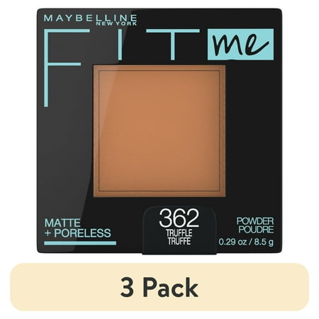 (3 pack) Maybelline Fit Me Matte + Poreless Pressed Face Powder Makeup Truffle 0.29 oz.
