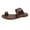 Coffee, variant on Women 2022 Casual Adjustable Hook Loop Sandals Summer Open Toe Slides Sandals Flat Sandal