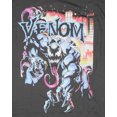 thumbnail image 2 of Marvel Venom Men's City In Flames Pastel Hues Adult Graphic Print Short Sleeve T-Shirt, 2 of 5