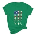thumbnail image 6 of Vetsdori Women's American T Shirts Summer Red White and Blue Pullover Red White and Blue Graphic , July 4th Independence Day Short Sleeve Casual Tops for Women Crew Neck, 6 of 6