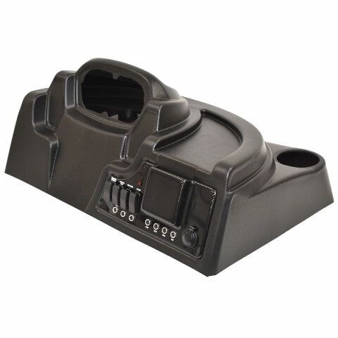 Lund Boat Dash Console Panel 2408245 | Blank w/ Switches Black Vinyl