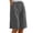 Dark Gray, variant on Women's High-Waisted Linen Shorts - Summer Casual Wide-Leg Knee-Length Shorts with Pockets | Yubnlvae | Women Linen Shorts Casual Summer Knee Length Wide Leg High Waisted (Blue | L)