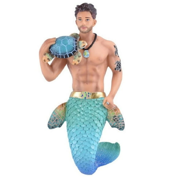 December Diamonds 55-55420 Merman, Turtle Time Hanging Ornament