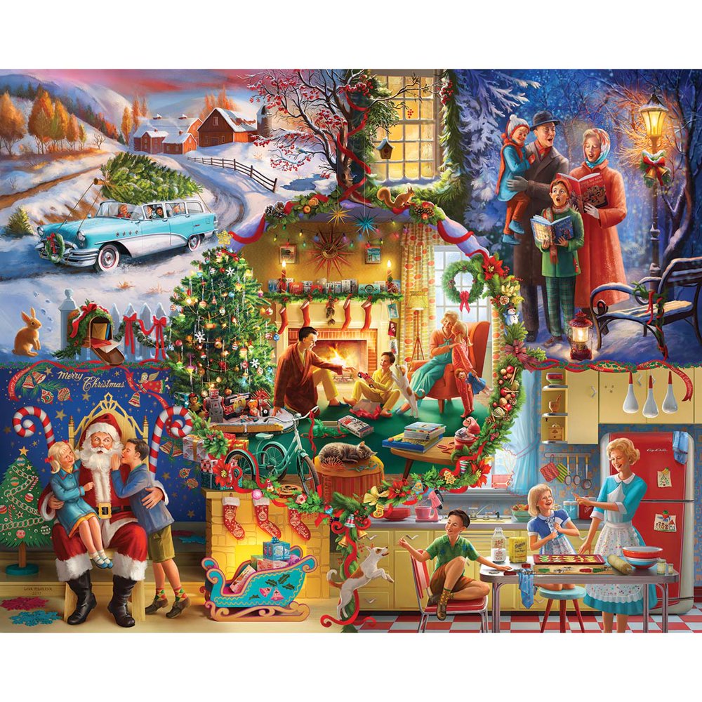 White Mountain® Christmas Traditions Jigsaw Puzzle