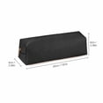 thumbnail image 4 of WONDBA PU Leather Pencil Case with zipper, simple style Black, 4 of 6