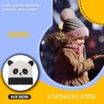 thumbnail image 4 of Qarigey Lady Teens Cute Panda Fashion Windproof Knitting Hats Winter Headwear Autumn Black White Cartoon 56-58cm for Travel Type3 NO3, 4 of 5