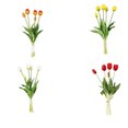 thumbnail image 4 of Injueey Tulipanes falsos versátiles de 15 piezas para oficina, boda, fiesta, durabilidad duradera en interiores o exteriores Decoración rojo, 4 of 6