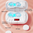 thumbnail image 5 of Harmo touch Contact Lens Cleaning Machine with Storage Case. 5 Timing Modes; 360° Vibration for Cleaning Colored Contact Lenses; Pink, 5 of 8