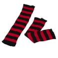 thumbnail image 4 of Men's Women's Winter Striped Pattern Knitted Yarn Warm Boot Leg Guards Foot Pile Socks, 4 of 4