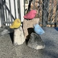 thumbnail image 3 of Mini Birds On Rocks Stone Statues, 3 of 9